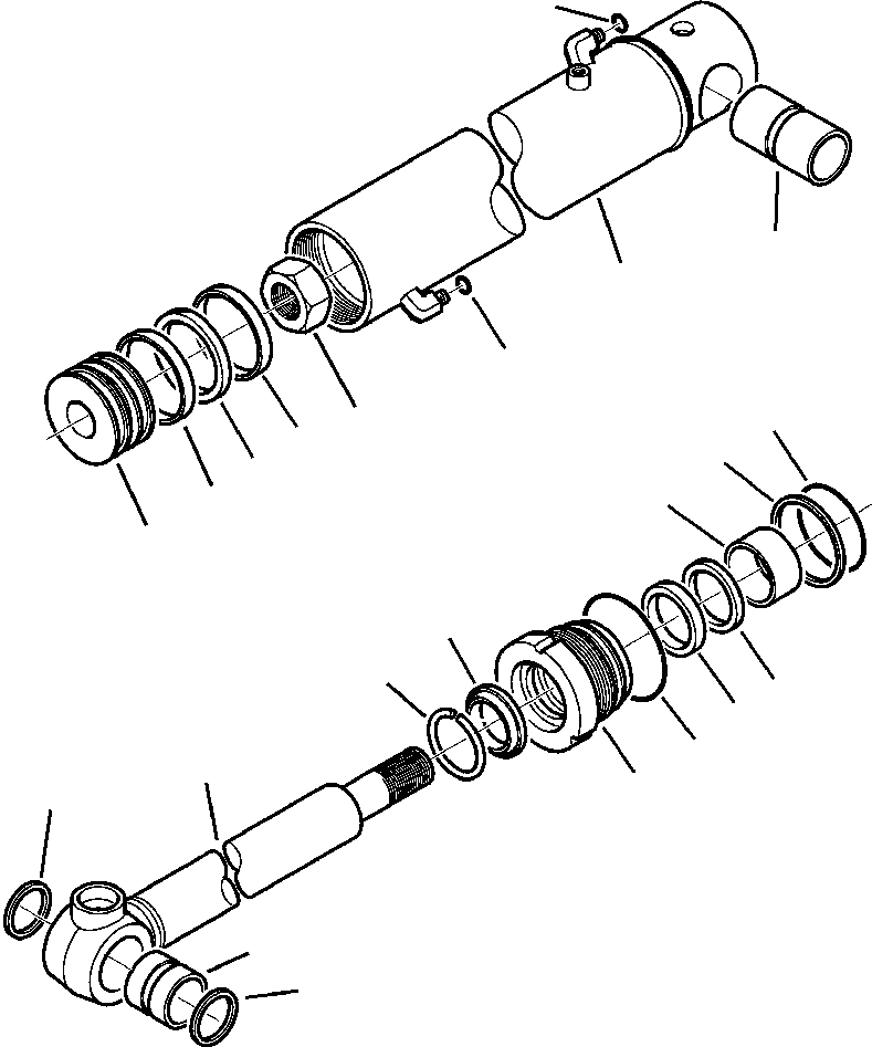 Схема запчастей Komatsu WB146-5 - H7-A ЦИЛИНДР ASSEMBLY ЭКСКАВАТ. - КОВШ ГИДРАВЛИКА