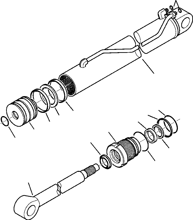 Схема запчастей Komatsu WB146-5 - H7-A ЦИЛИНДР ASSEMBLY ЭКСКАВАТ. - ФИКСИР. РУКОЯТЬ ГИДРАВЛИКА