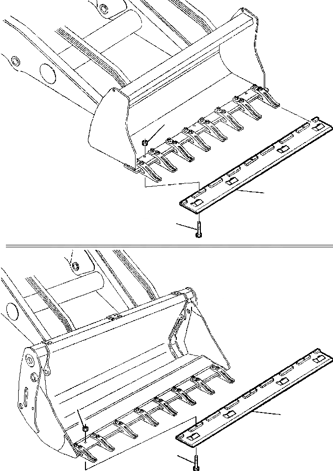 Схема запчастей Komatsu WB150-2N - FIG. T7-A ОТВАЛ - B РАБОЧЕЕ ОБОРУДОВАНИЕ