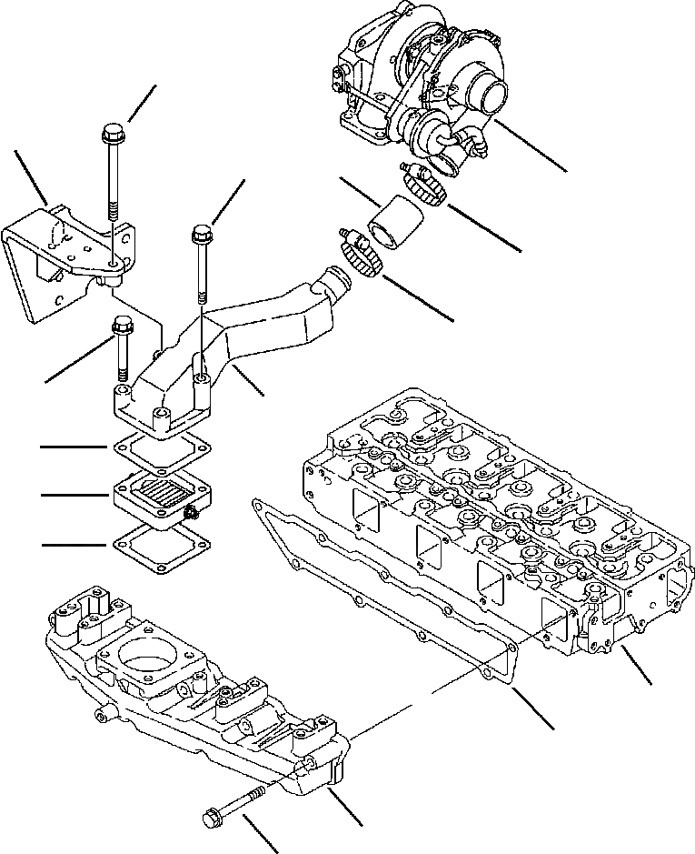 Схема запчастей Komatsu WB150-2N - FIG. A-A ДВИГАТЕЛЬ - INTAKE КОЛЛЕКТОР ДВИГАТЕЛЬ