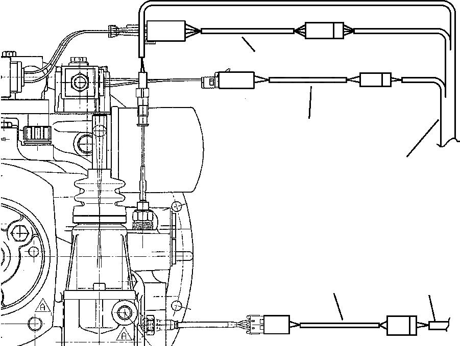 Схема запчастей Komatsu WB150-2N - FIG. E-A ЭЛЕКТРИКА - ТРАНСМИССИЯ JUMPER WIRES ЭЛЕКТРИКА