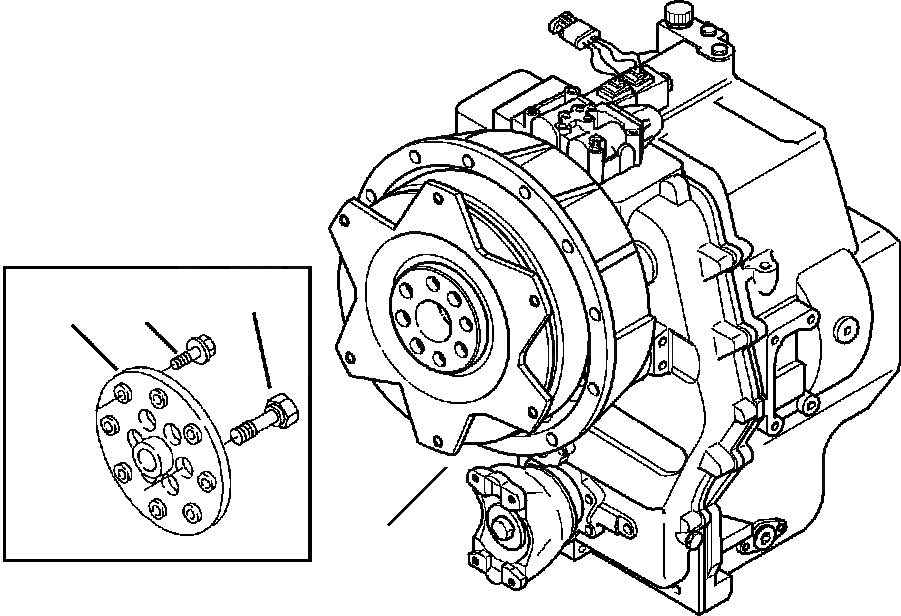 Схема запчастей Komatsu WB150-2N - FIG. F-A ТРАНСМИССИЯ - COMPLETE ASSEMBLY СИЛОВАЯ ПЕРЕДАЧА И КОНЕЧНАЯ ПЕРЕДАЧА