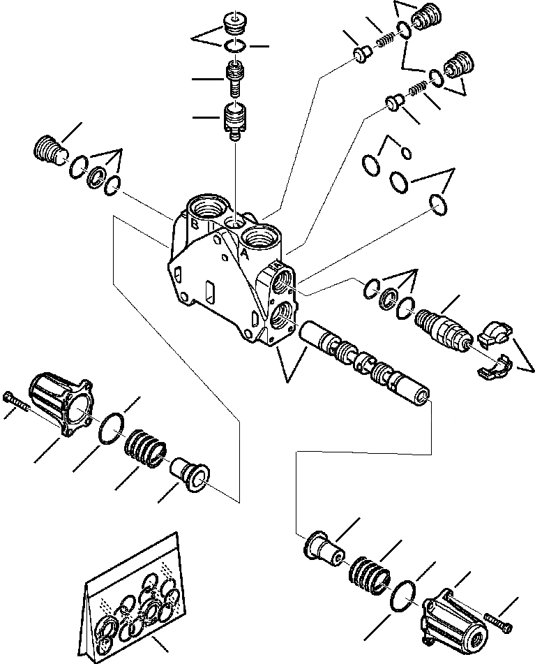 Схема запчастей Komatsu WB150-2N - FIG. H-PA PPC УПРАВЛ-ЕS - ЭКСКАВАТ. РУКОЯТЬ SECTION ГИДРАВЛИКА