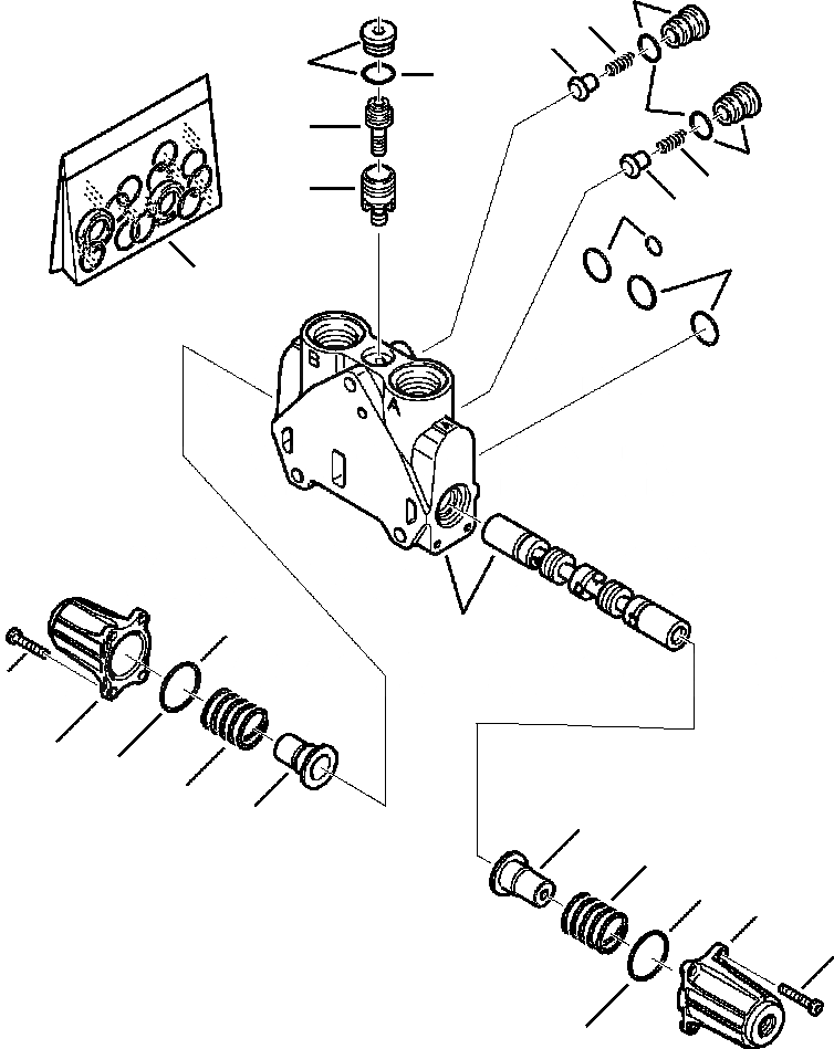 Схема запчастей Komatsu WB150-2N - FIG. H-PA PPC УПРАВЛ-ЕS - ЭКСКАВАТ. ОПОРА SECTION ГИДРАВЛИКА