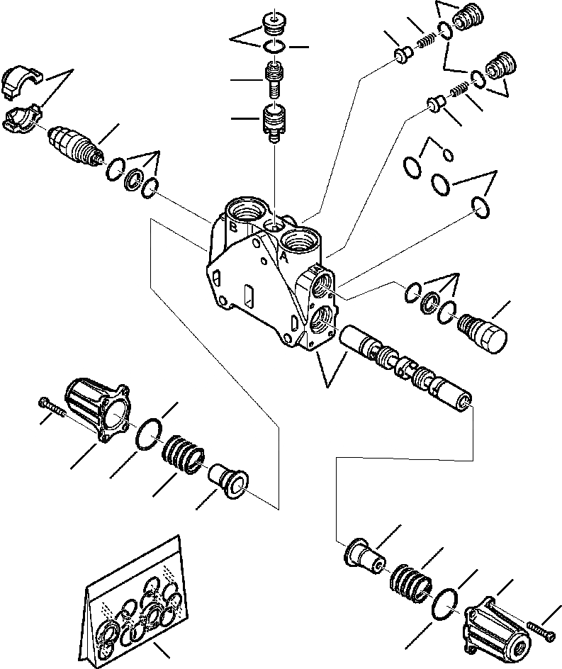 Схема запчастей Komatsu WB150-2N - FIG. H-PA PPC СИСТЕМА - ЭКСКАВАТ. КОВШ SECTION ГИДРАВЛИКА