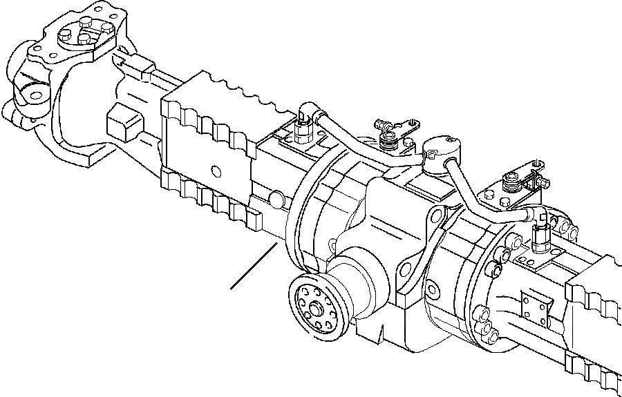 Схема запчастей Komatsu WB150AWS-2N - FIG. F-A ЗАДН. МОСТ - COMPLETE ASSEMBLY СИЛОВАЯ ПЕРЕДАЧА И КОНЕЧНАЯ ПЕРЕДАЧА