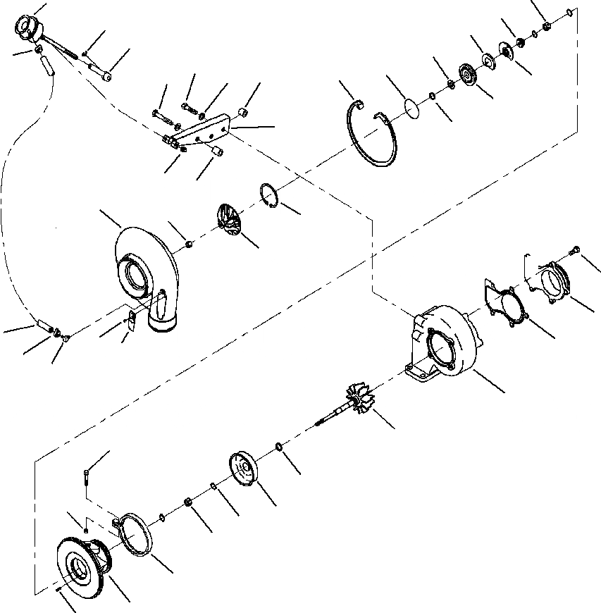 Схема запчастей Komatsu WB156-5 BACKHOE LOADER - A-AA7 ТУРБОНАГНЕТАТЕЛЬ ДВИГАТЕЛЬ