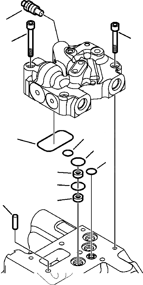 Схема запчастей Komatsu WB156-5 BACKHOE LOADER - H-A ГИДР. НАСОС. КРЕПЛЕНИЕ КОНТРОЛЬНОГО КЛАПАНА (/) заводской номер A-A ГИДРАВЛИКА