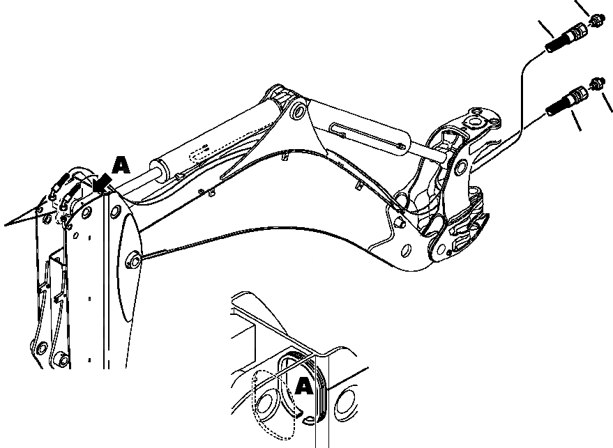 Схема запчастей Komatsu WB156-5 BACKHOE LOADER - H-A ЭКСКАВАТ. ТРУБЫ ЛИНИЯ ТЕЛЕСКОП. РУКОЯТИ ГИДРАВЛИКА