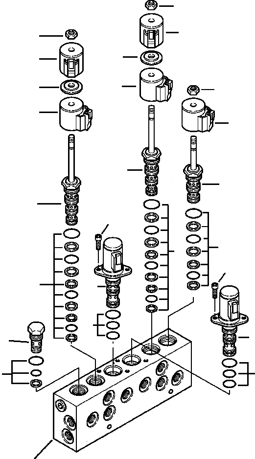 Схема запчастей Komatsu WB156PS-5 - H-A СОЛЕНОИДНЫЙ КЛАПАН FEED КЛАПАН С MULTI-PURPOSE (MP) КОВШ ГИДРАВЛИКА