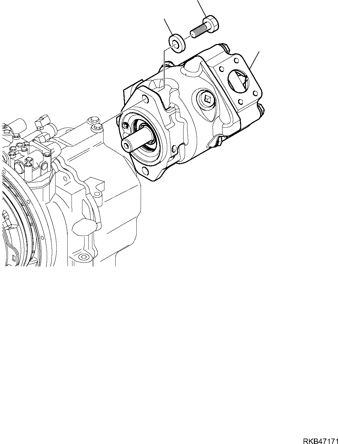 Схема запчастей Komatsu WB93R-5E0 - ГИДР. НАСОС. (КРЕПЛЕНИЕ ЧАСТИ) РАБОЧЕЕ ОБОРУДОВАНИЕ ГИДРАВЛИКА