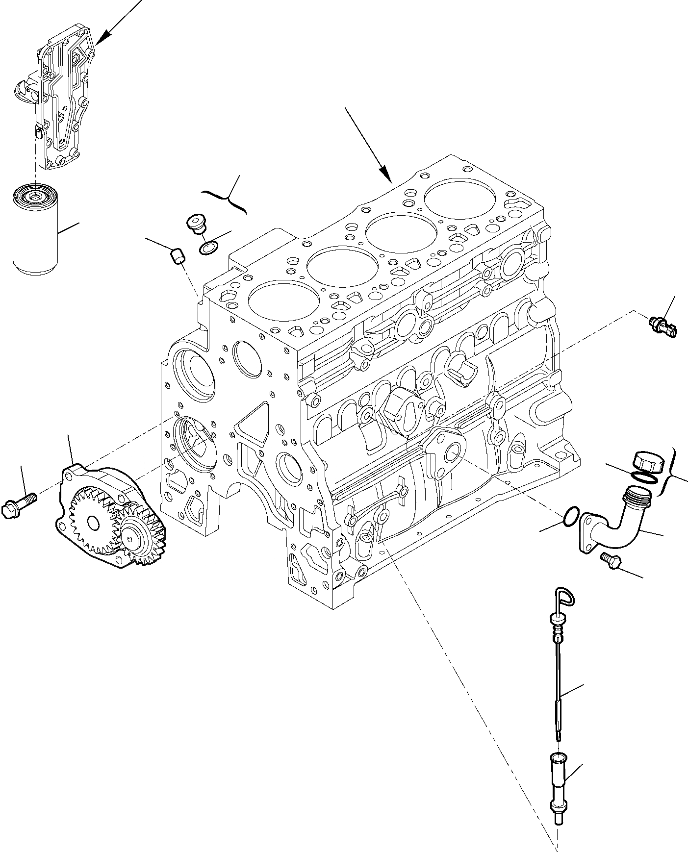 Схема запчастей Komatsu WB93R-5E0 - СМАЗЫВ. НАСОС ДВИГАТЕЛЬ