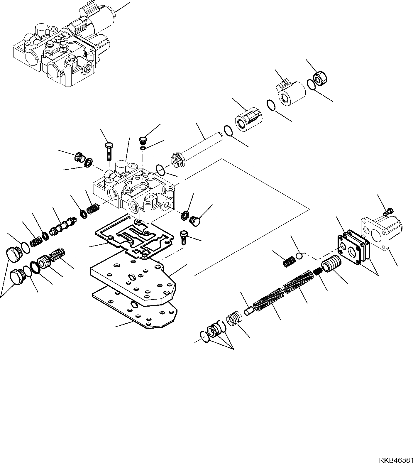 Схема запчастей Komatsu WB93R-5E0 - ТРАНСМИССИЯ (9/) РАМА