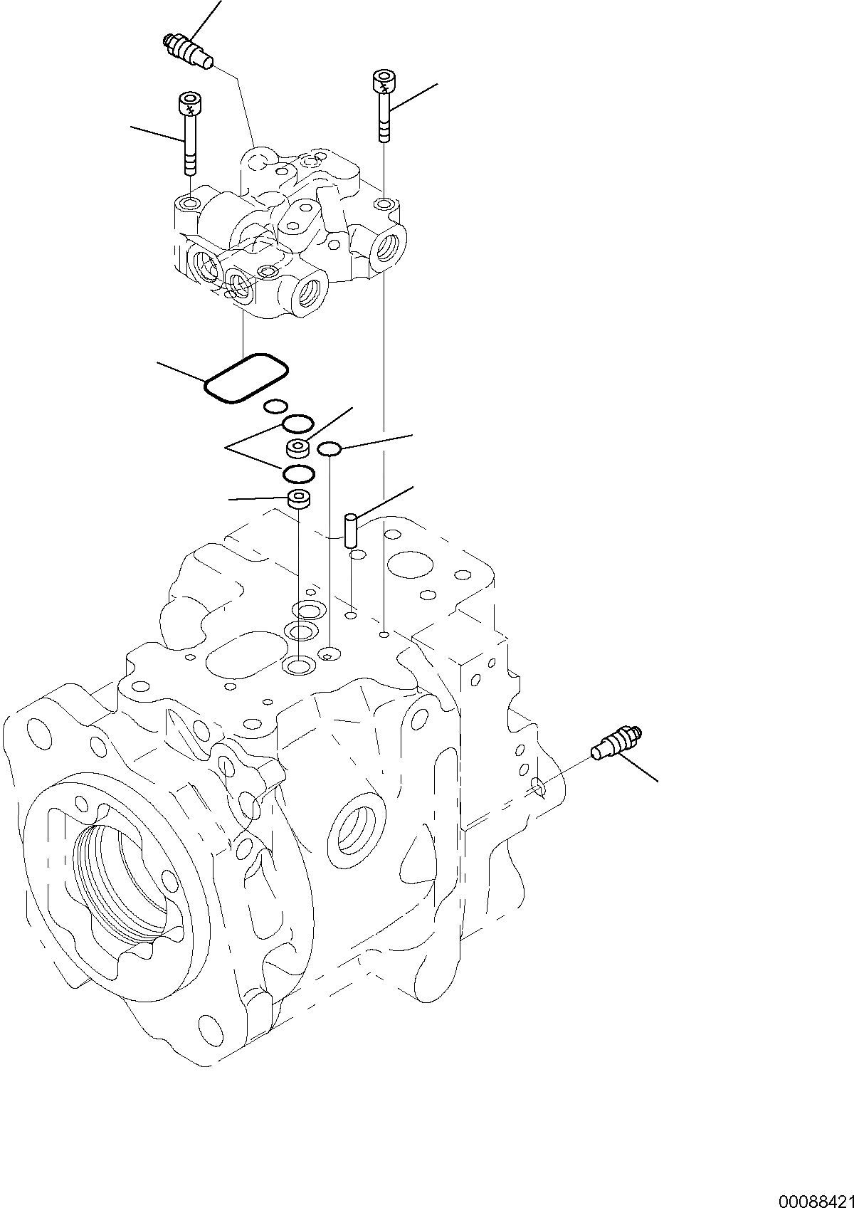 Схема запчастей Komatsu WB93R-5E0 - ГИДР. НАСОС. (/) РАБОЧЕЕ ОБОРУДОВАНИЕ ГИДРАВЛИКА