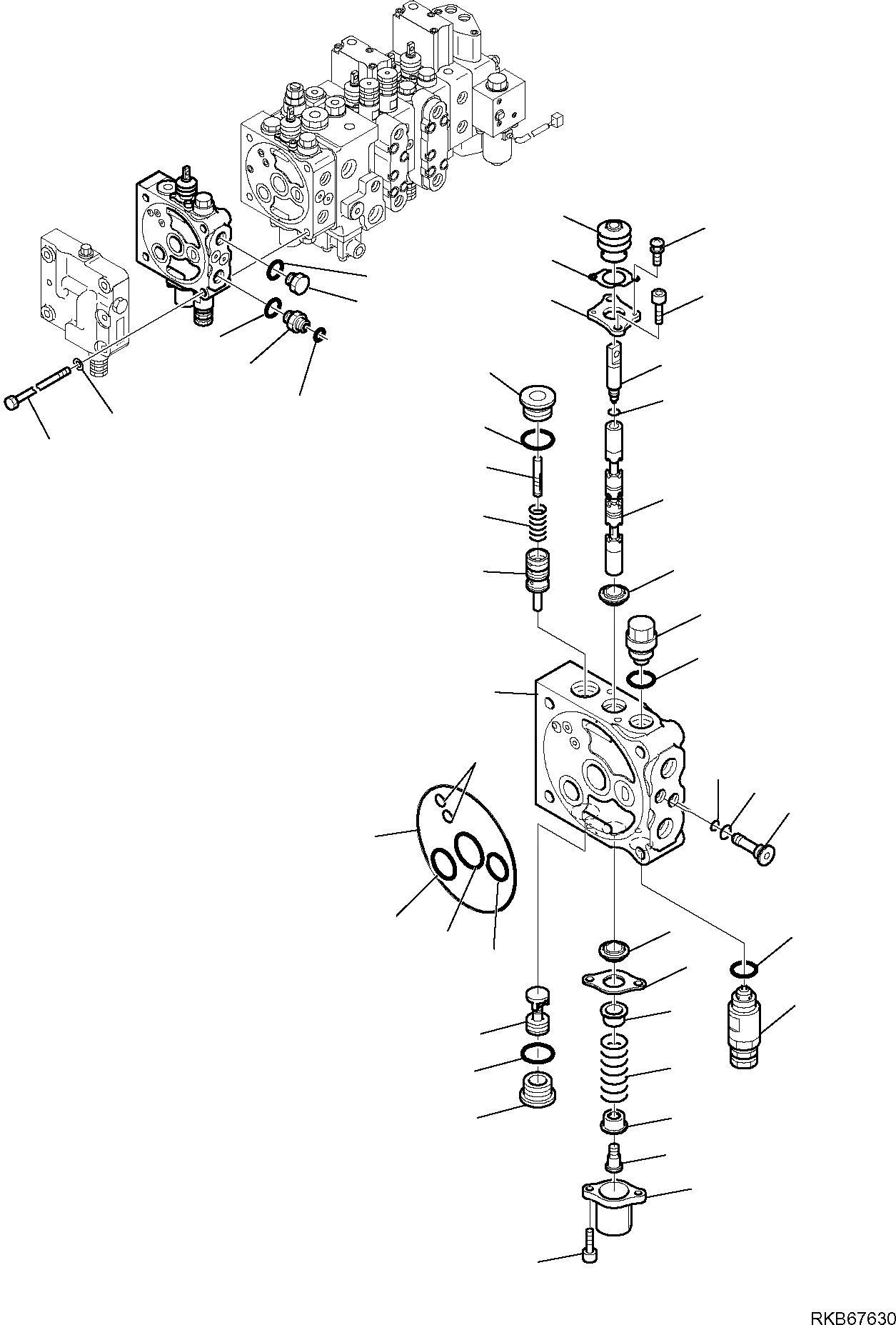 Схема запчастей Komatsu WB93R-5E0 - МОЛОТ ЭЛЕМЕНТ РАБОЧЕЕ ОБОРУДОВАНИЕ ГИДРАВЛИКА