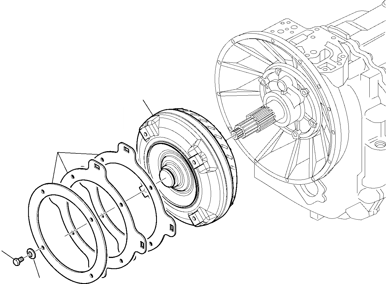 Схема запчастей Komatsu WB93S-5 - ТРАНСМИССИЯ (/) РАМА