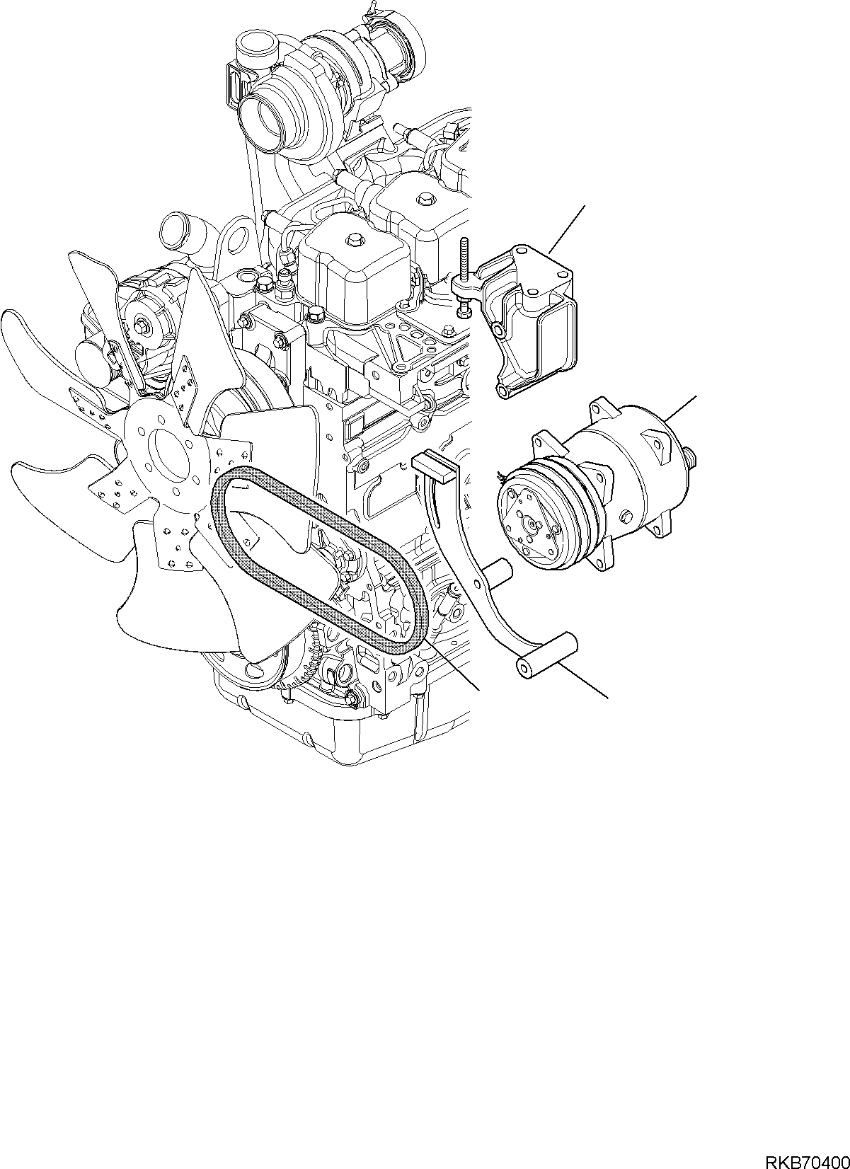 Схема запчастей Komatsu WB97R-5E0 - КОНДИЦ. СИСТЕМА (/) ЧАСТИ КОРПУСА И КАБИНА