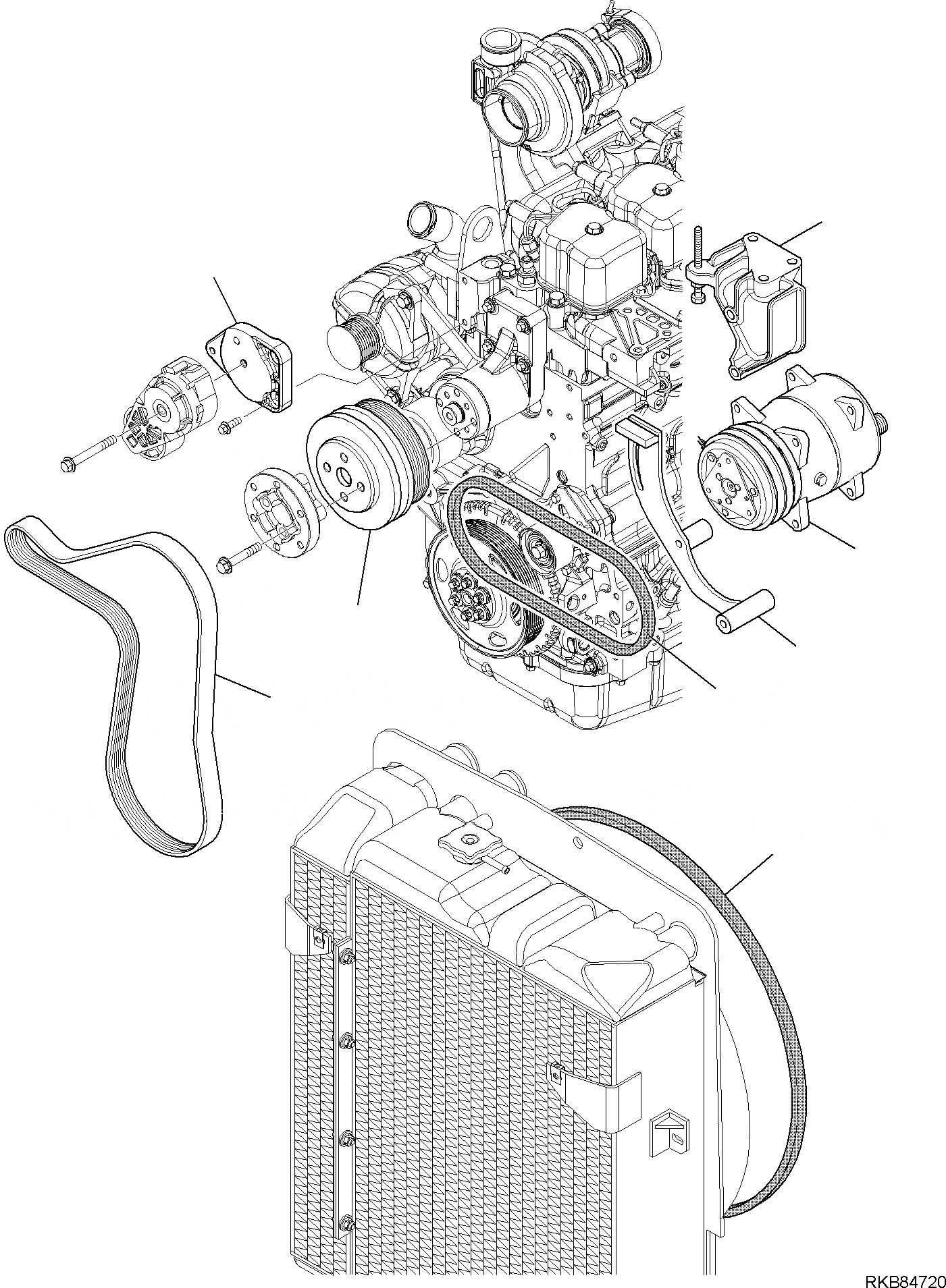 Схема запчастей Komatsu WB97R-5E0 - КОНДИЦ. СИСТЕМА, ВЫС. AMBIENT СПЕЦ-ЯIFICATION (/) ЧАСТИ КОРПУСА И КАБИНА