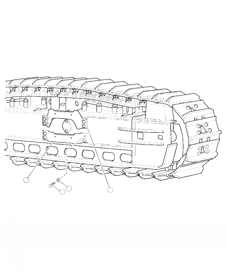 Схема запчастей Komatsu XT430-2 - R-A ГУСЕНИЧНАЯ РАМА СТУПЕНИ НИЖН.CARRIAGE