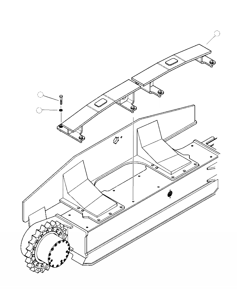 Схема запчастей Komatsu XT430-2 - R-A ГУСЕНИЦЫ SLIDER НИЖН.CARRIAGE