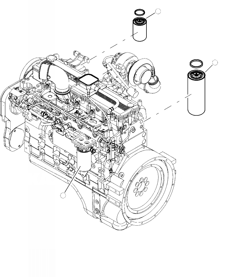 Схема запчастей Komatsu XT430L-2 - A9-A ДВИГАТЕЛЬ ФИЛЬТР.S ДВИГАТЕЛЬ