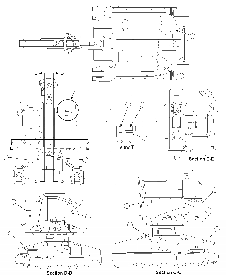 Схема запчастей Komatsu XT445L-2 - U-A EXTERIOR ПЛАСТИНЫ И ТАБЛИЧКИS ( OF ) МАРКИРОВКА