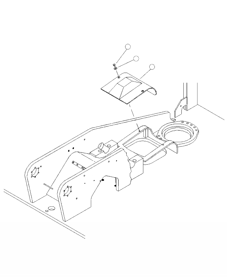 Схема запчастей Komatsu XT450L-2 - J-A ПОВОРОТНОЕ СОЕДИНЕНИЕ COVER РАМА И ITS КОМПОНЕНТЫ