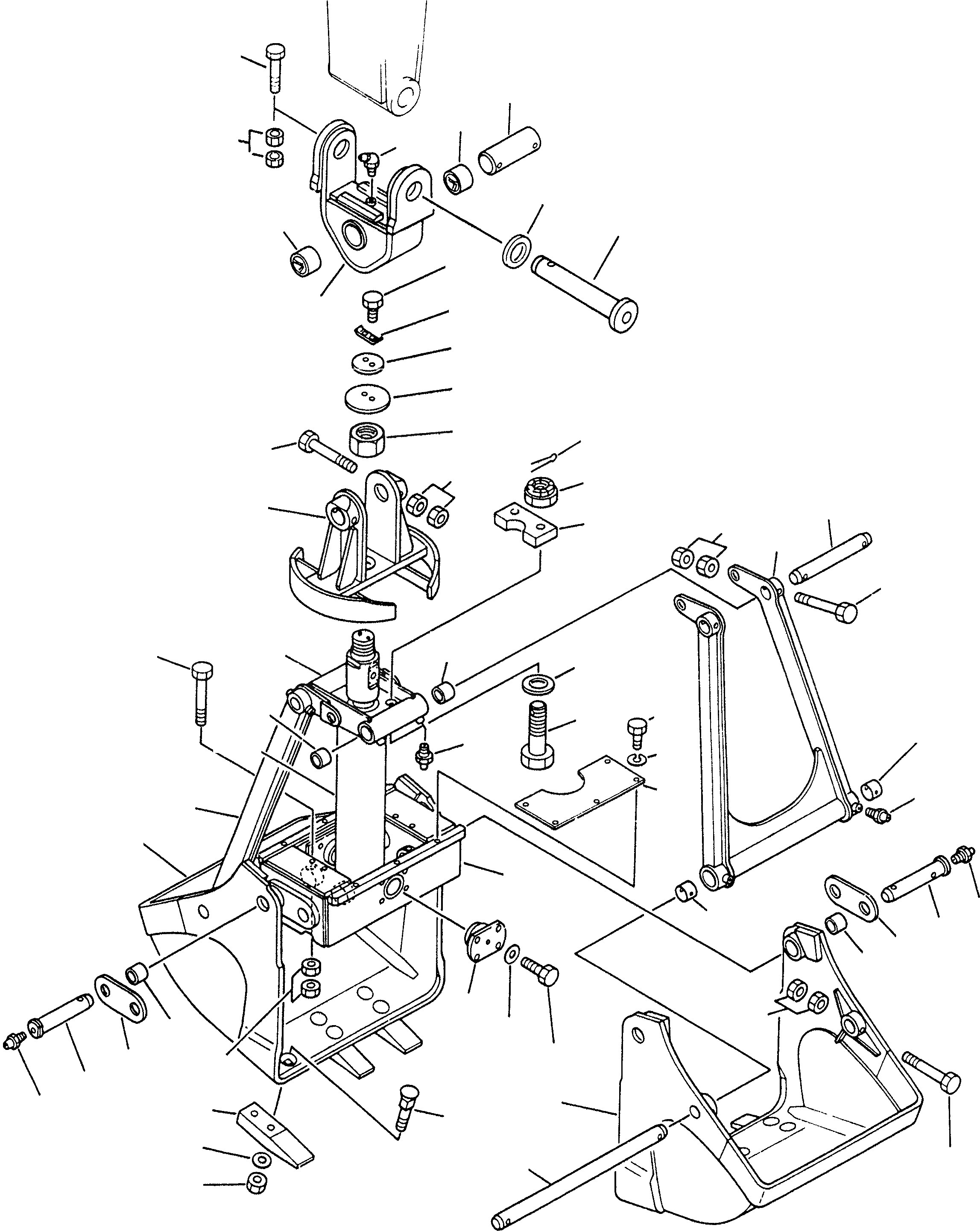 Схема запчастей Komatsu PC200-6S - ГРЕЙФЕРН. КОВШ РАБОЧЕЕ ОБОРУДОВАНИЕ