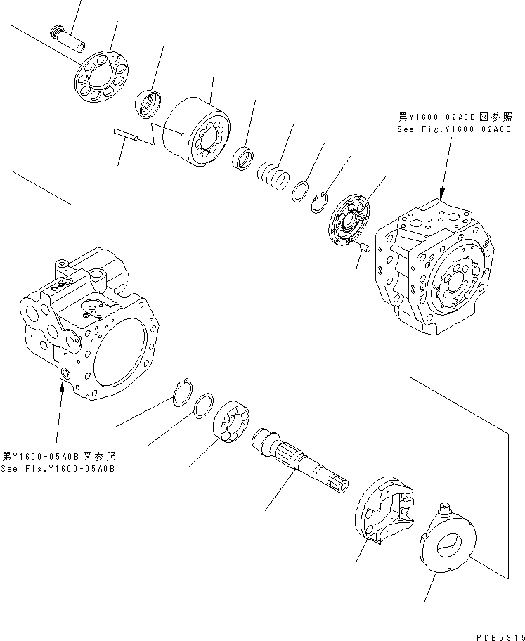 Схема запчастей Komatsu PC200-6S - ОСНОВН. НАСОС (/) (ДЛЯ CUSTOM) (№C-) ОСНОВН. КОМПОНЕНТЫ И РЕМКОМПЛЕКТЫ