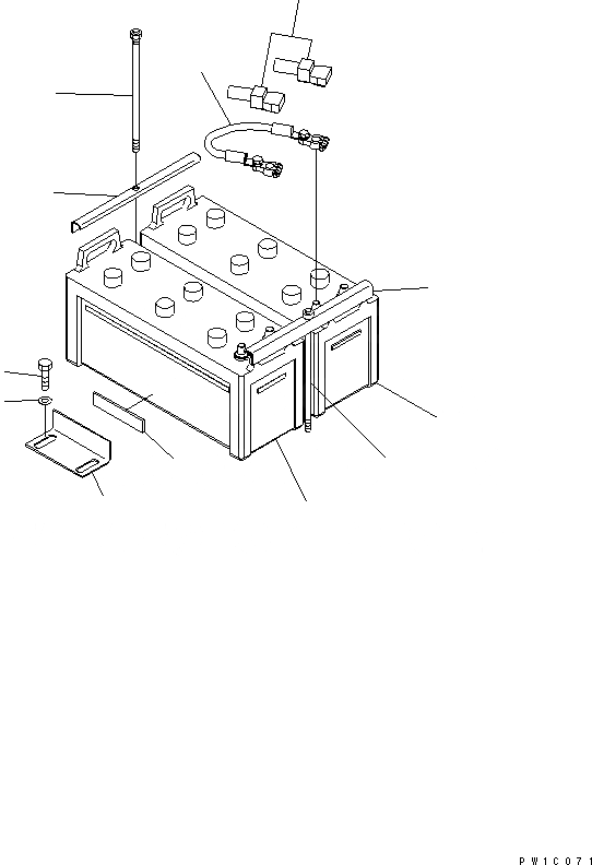 Схема запчастей Komatsu PC200-7 - АККУМУЛЯТОР (ВЫСОК. ЕМК.)(N) ЭЛЕКТРИКА