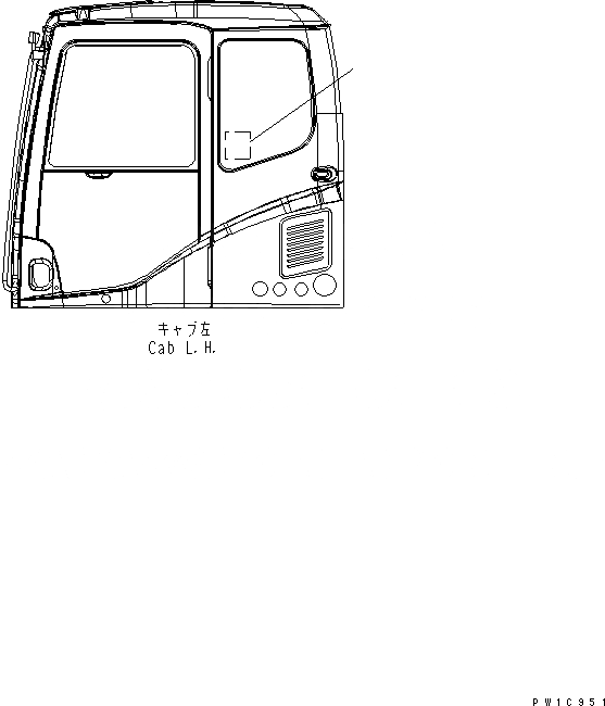 Схема запчастей Komatsu PC200-7 - ПЛАСТИНА (ГРУЗОПОДЪЕМНОСТЬ)(АНГЛ.)(PCLC-7-W) МАРКИРОВКА