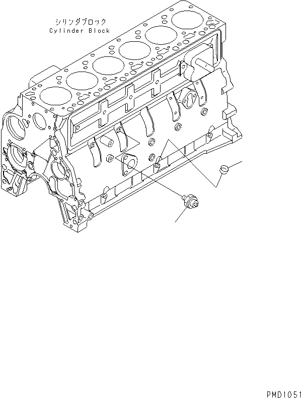 Схема запчастей Komatsu S6D102E-1C-Z - МАСЛ. PRESSURE ПЕРЕКЛЮЧАТЕЛЬ(№99-7) ДВИГАТЕЛЬ