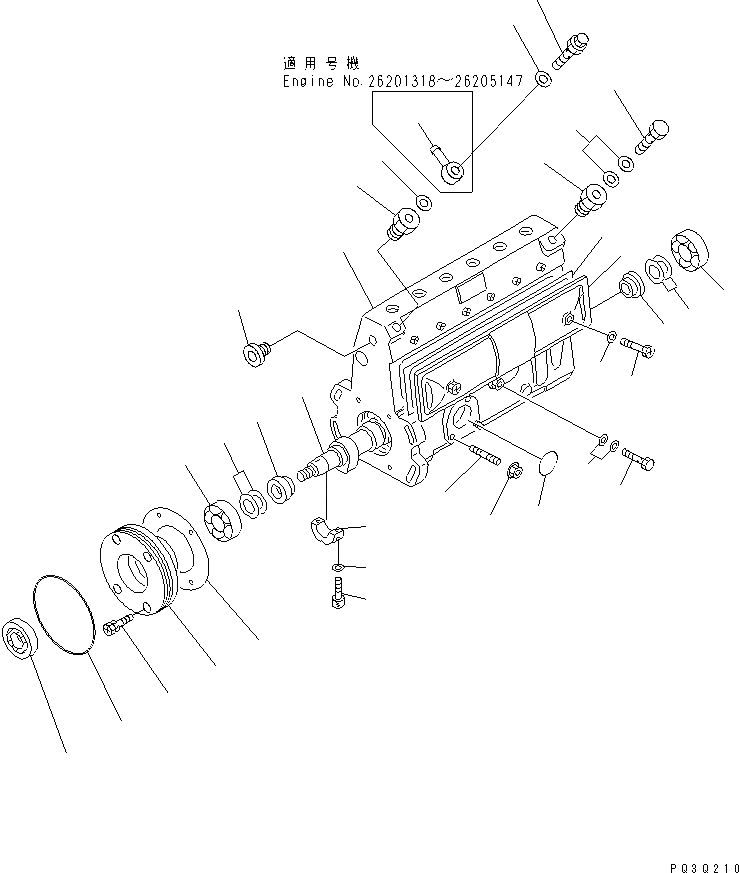 Схема запчастей Komatsu S6D102E-1C-Z - ТОПЛ. НАСОС (НАСОС) (/) (ВНУТР. ЧАСТИ)(№8-) ДВИГАТЕЛЬ