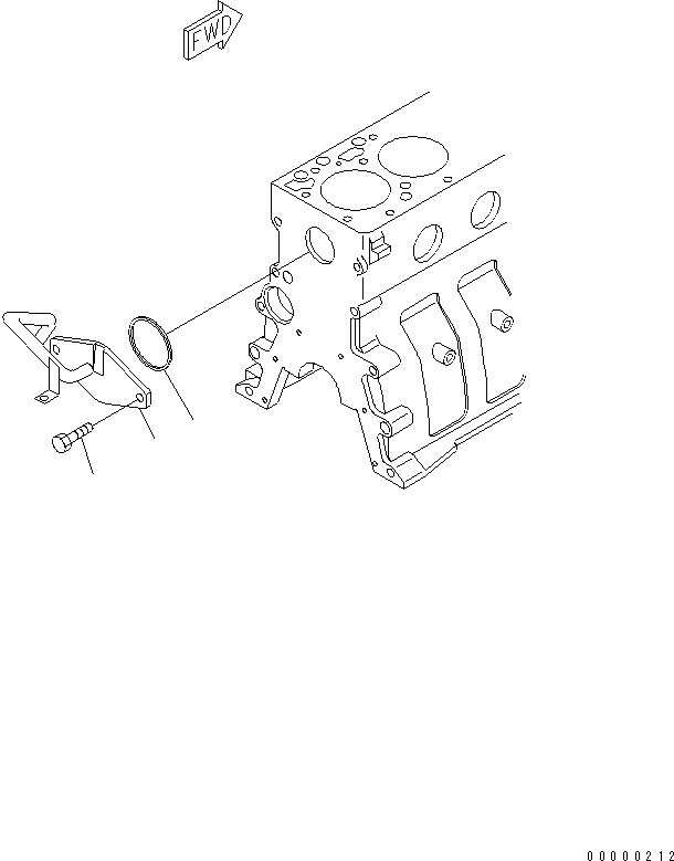 Схема запчастей Komatsu SAA6D102E-2C-8 - БЛОК ЦИЛИНДРОВ COVER(№89-) ДВИГАТЕЛЬ