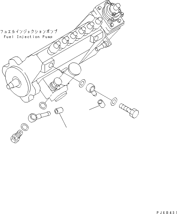 Схема запчастей Komatsu SAA6D102E-2C-8 - ТОПЛИВН. ВХОДН. И ВЫПУСКН. БЛОК КРЫШКА ДВИГАТЕЛЬ