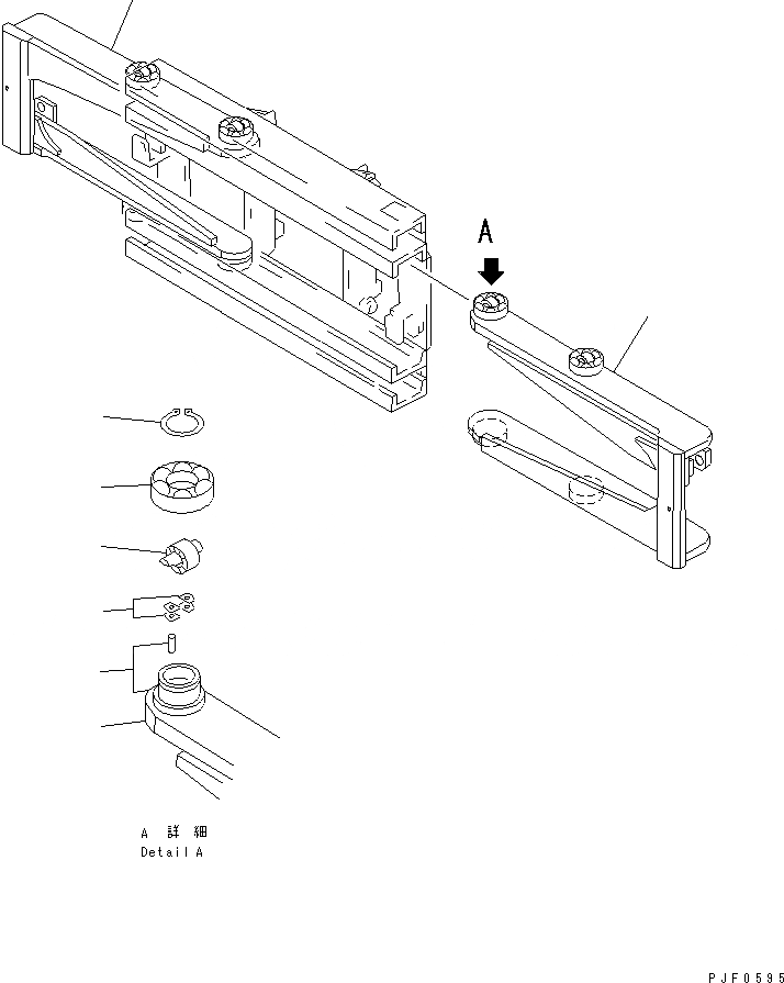 Схема запчастей Komatsu CBW156-1 - GUIDE BALE И MULTI КРЕПЛЕНИЕ (ДЛЯ ДВОЙН. МАЧТА)