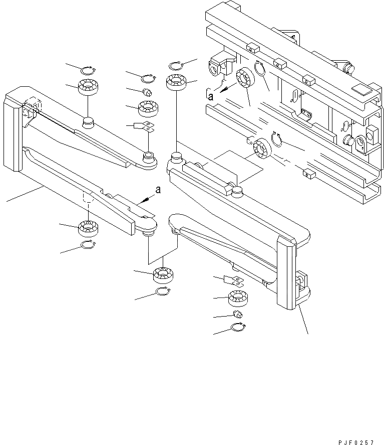 Схема запчастей Komatsu CBW252 - GUIDE BALE И MULTI КРЕПЛЕНИЕ (ДЛЯ ДВОЙН. МАЧТА)