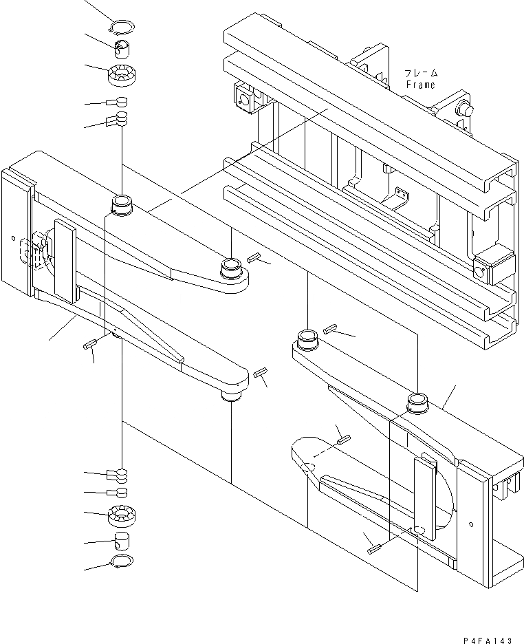 Схема запчастей Komatsu CBW359-1 - КРЕПЛЕНИЕ ОСНОВ. (GUIDE) КРЕПЛЕНИЕ ОСНОВ.(INDEPENDENT STROKE ТИП)(ДЛЯ FV МАЧТА)