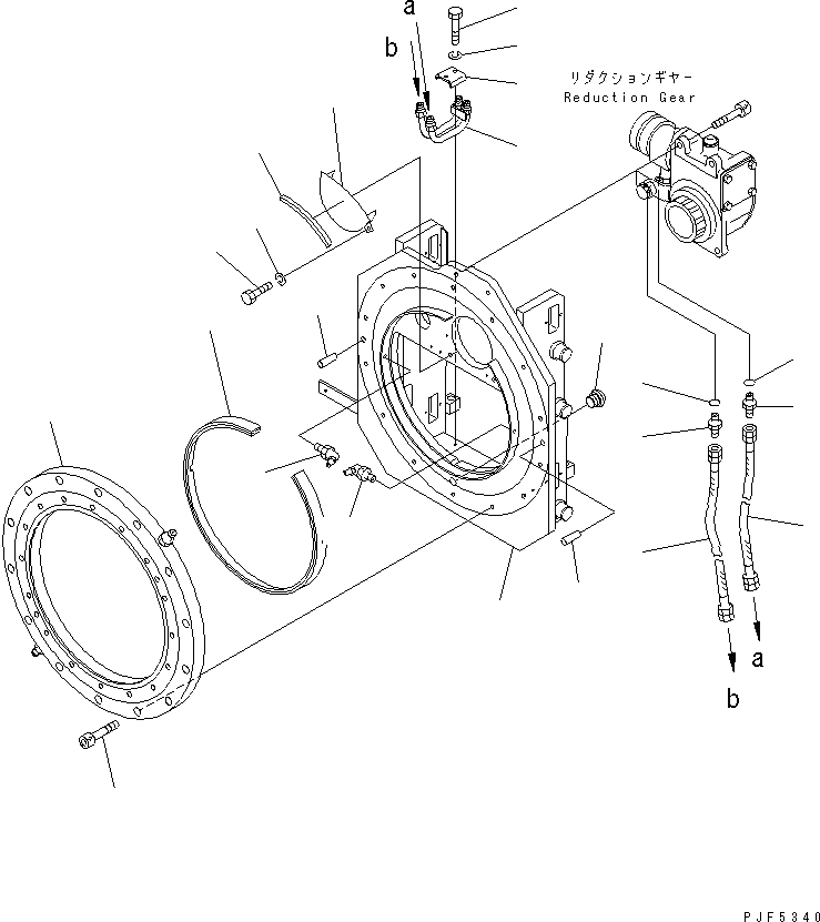 Схема запчастей Komatsu CDR253-1 - КРЕПЛЕНИЕ ОСНОВ. (BASIC ROTATOR) ДЛЯ ДВОЙН. МАЧТА (ВРАЩАЮЩ. ТИП КРЕПЛЕНИЕ ОСНОВ.)