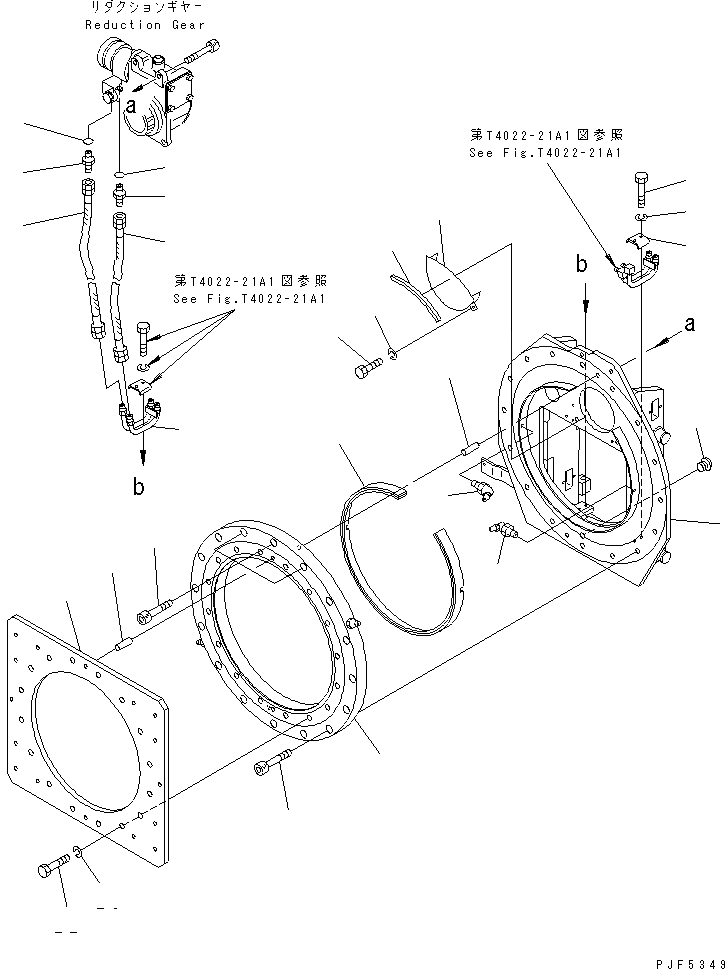 Схема запчастей Komatsu CDR303-1 - КРЕПЛЕНИЕ ОСНОВ. (BASIC ROTATOR) ДЛЯ ДВОЙН. МАЧТА (ВРАЩАЮЩ. ТИП КРЕПЛЕНИЕ ОСНОВ.)