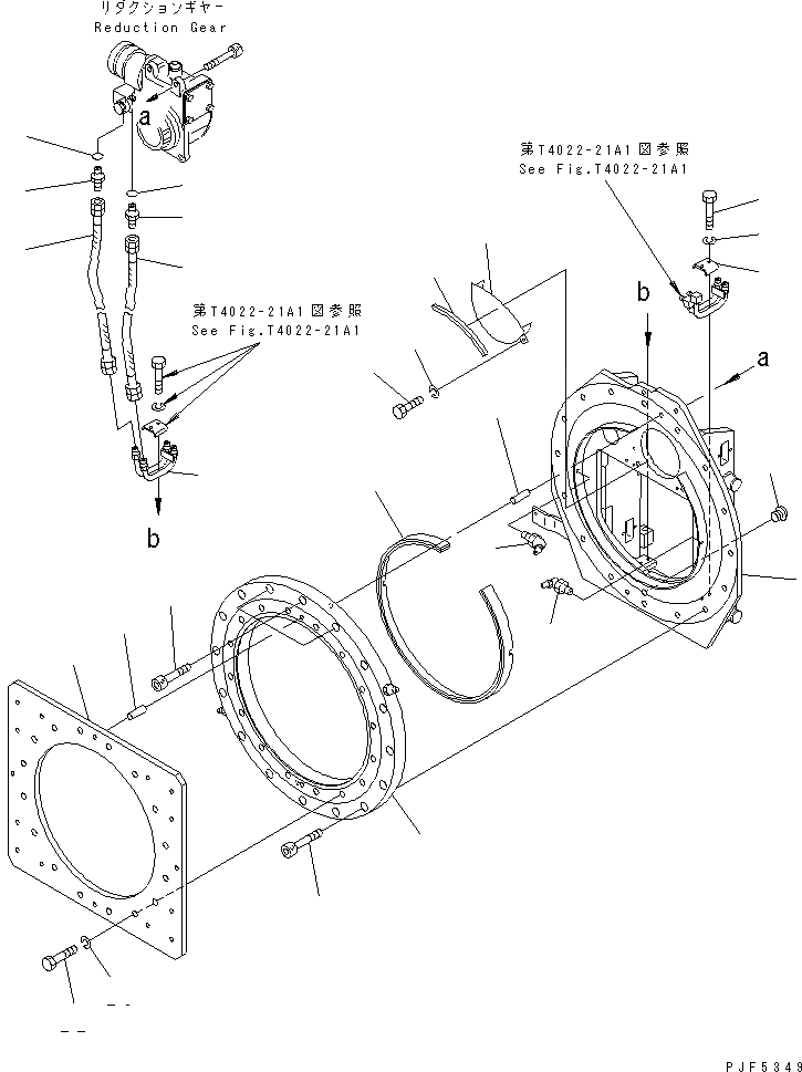 Схема запчастей Komatsu CFR303-1 - КРЕПЛЕНИЕ ОСНОВ. (BASIC ROTATOR) ДЛЯ ДВОЙН. МАЧТА (ВРАЩАЮЩ. ТИП КРЕПЛЕНИЕ ОСНОВ.)