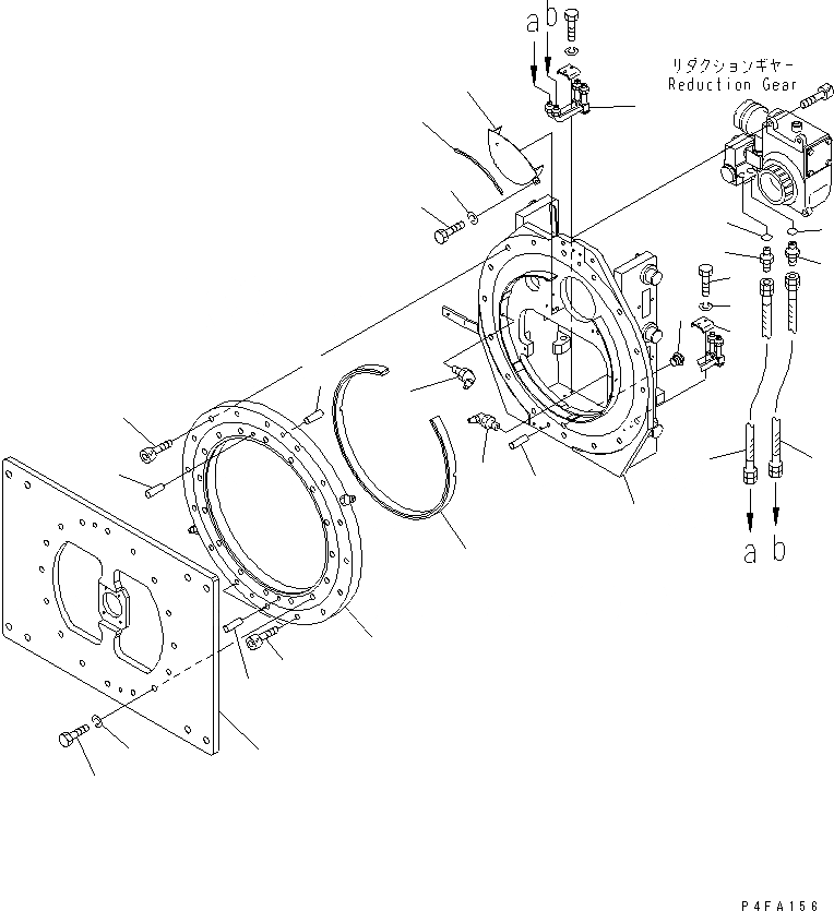 Схема запчастей Komatsu CFR359-1 - КРЕПЛЕНИЕ ОСНОВ. (BASIC ROTATOR) ВИЛЫ КРЕПЛЕНИЕ(ВРАЩАЮЩ. ТИП)(ДЛЯ FV МАЧТА)