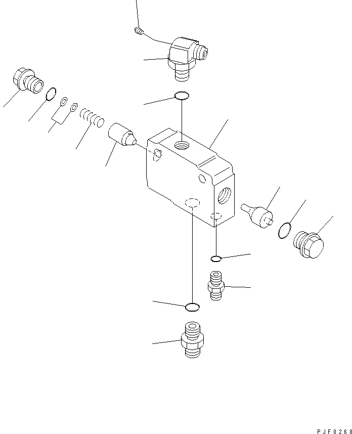 Схема запчастей Komatsu CMW252 - КОНТРОЛЬ КЛАПАН BALE И MULTI КРЕПЛЕНИЕ (ДЛЯ ДВОЙН. МАЧТА)