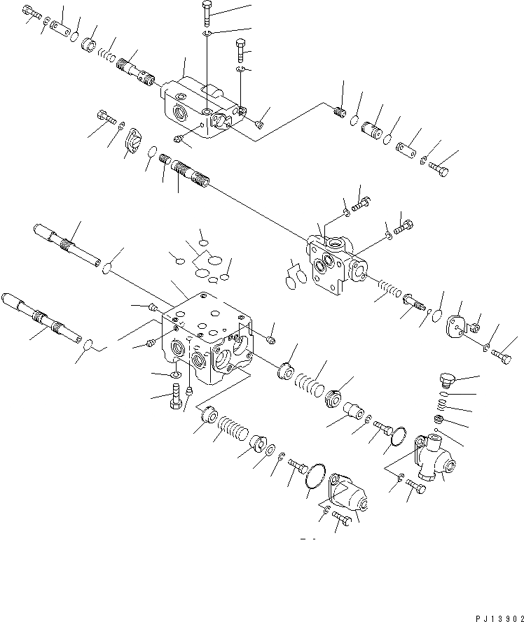 Схема запчастей Komatsu D135A-2 - УПРАВЛЯЮЩ. КЛАПАН (ДЛЯ ТЯГОВ. ЛЕБЕДКИ) РАБОЧЕЕ ОБОРУДОВАНИЕ