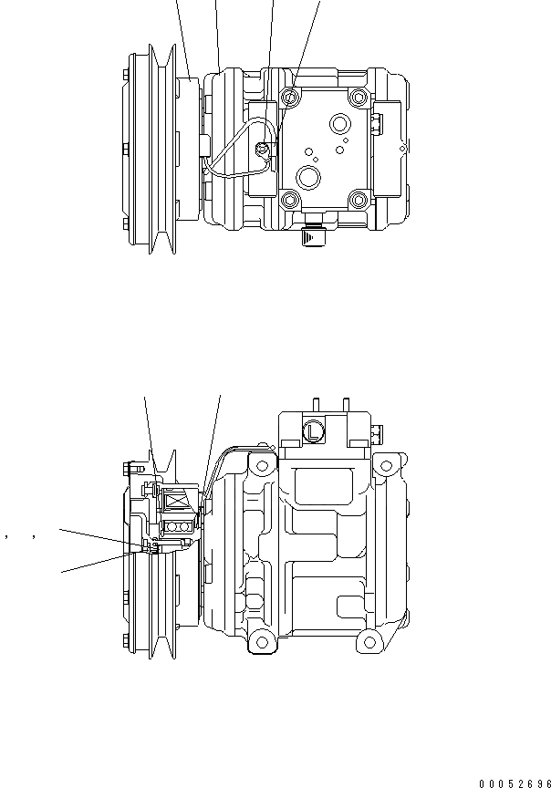 Схема запчастей Komatsu D155A-2A - КОМПРЕССОР (ДЛЯ ПЕСЧАН. DUST)(№8-) КАБИНА ОПЕРАТОРА И СИСТЕМА УПРАВЛЕНИЯ