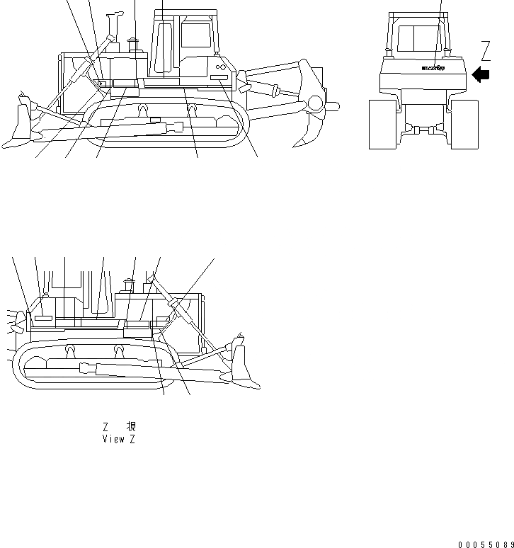 Схема запчастей Komatsu D155A-2A - МАРКИРОВКА (MARK ГРУППА) (АНГЛ.) МАРКИРОВКА