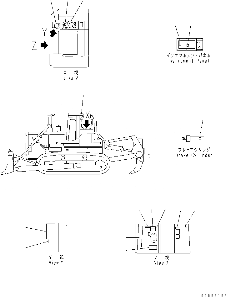 Схема запчастей Komatsu D155A-2A - МАРКИРОВКА (ПЛАСТИНА ГРУППА) (АНГЛ. И ИНДОНЕЗИЯ) МАРКИРОВКА