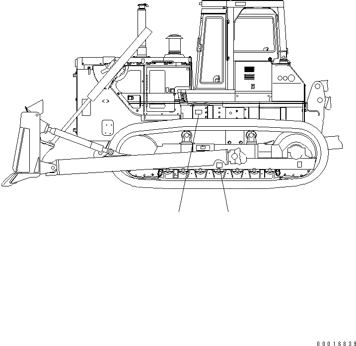 Схема запчастей Komatsu D155A-2A - МАРКИРОВКА (ОБСЛУЖ-Е)(№7-78) МАРКИРОВКА