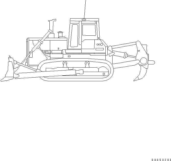 Схема запчастей Komatsu D155A-2A - МАРКИРОВКА (КРОМЕ ЯПОН.) (R.O.P.S.)(№8-) МАРКИРОВКА