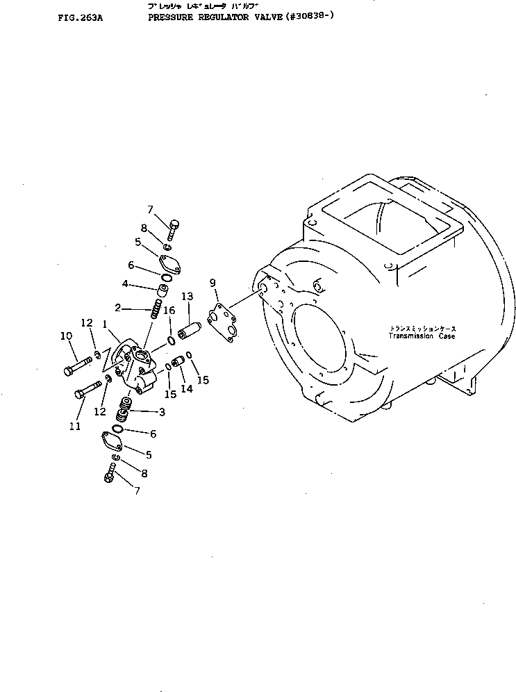 Схема запчастей Komatsu D155A-1 - PRESSURE РЕГУЛИР. КЛАПАН(№88-) ГИДРОТРАНСФОРМАТОР И ТРАНСМИССИЯ